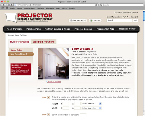 Screen Selection View