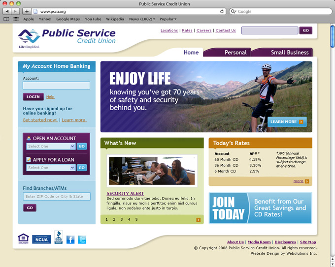 PSCU Home Page