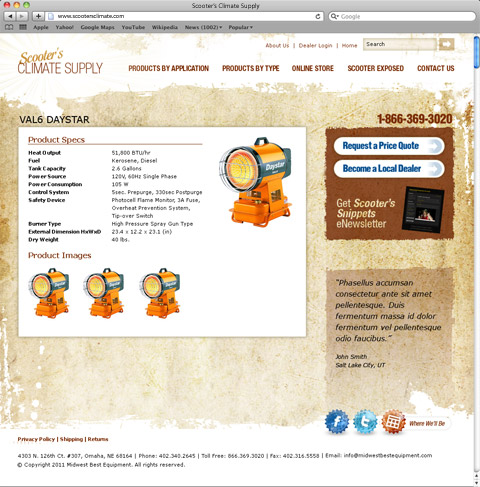 Product Detail Page